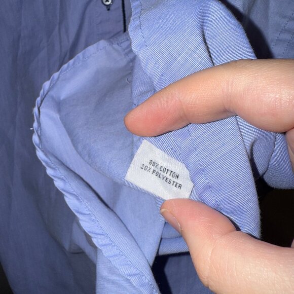 Swade Platinum Mens Long Sleeve Button-Down Shirt/ Paisley & Polka Dot Collar - Picture 6 of 6